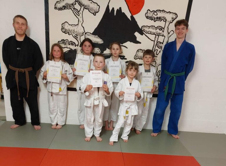 Gürtelprüfung bei unseren Judo-Mäuse